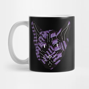 Liminal Spaces Cat Purple Design Mug